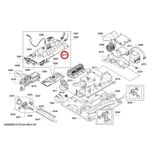 00708713 Bosch Cooktop, Oven PCB Control Module - 00679153
