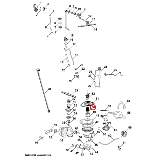 H0120200949 Fisher & Paykel Dishwasher Inner Filter Screen