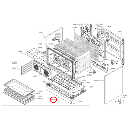 695470454 Smeg Oven Plinth Kick Plate