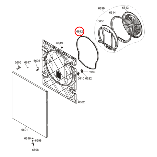 498295 Asko Dryer Door Seal