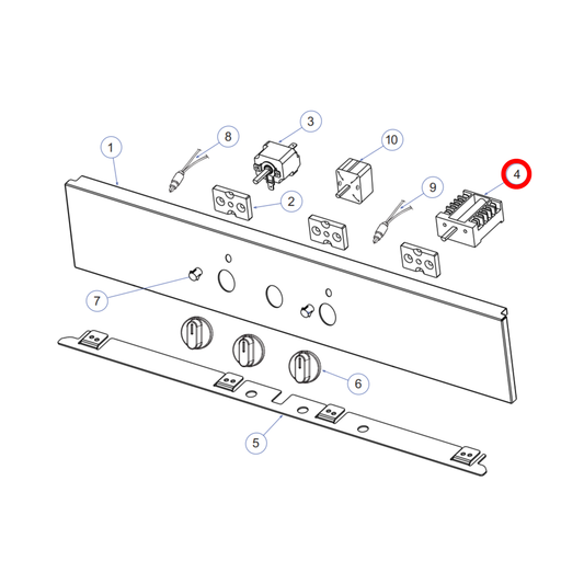 574501 Delonghi, Fisher & Paykel 5 Position Oven Selector Function Switch - 050032