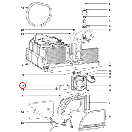 7887900 Miele Dryer Capacitor 18uF