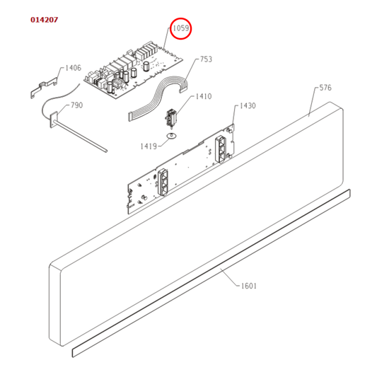 543623 Asko Oven Relay Module Nano 9005