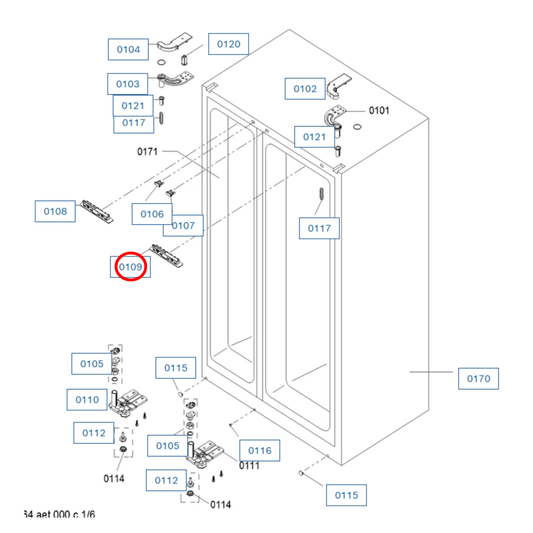 10005249 Bosch Fridge Fridge LED Diode