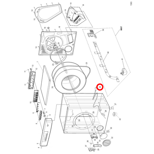 4055725495 Electrolux, Simpson, Westinghouse Dryer Power Cord - 0215300059