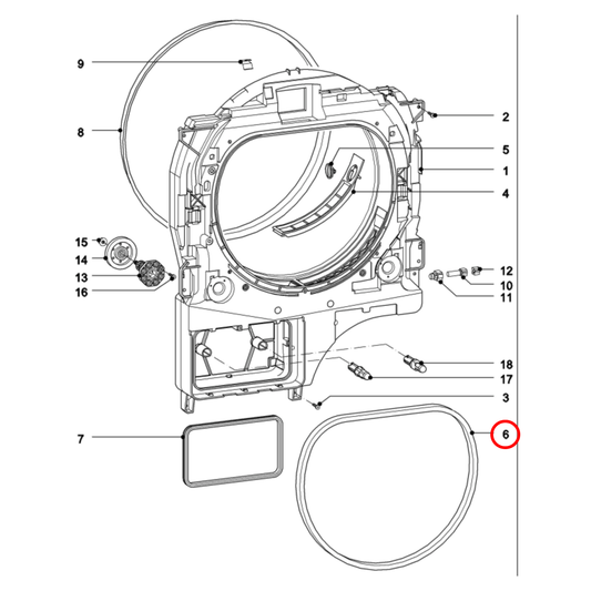 5860451 Miele Dryer Air Shield Seal