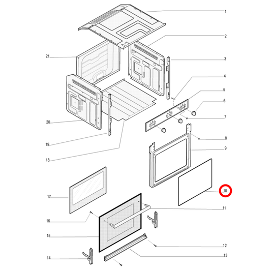 C00379647 Ariston, Indesit Oven Door Seal - 482000092347