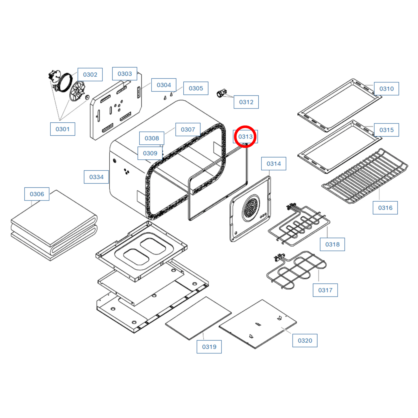 00661501 Bosch, Siemens Oven Door Seal