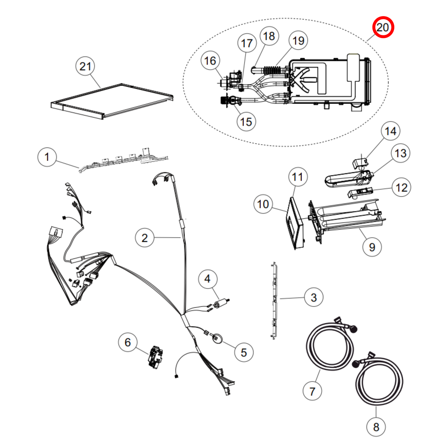 H0020810355A Fisher & Paykel Washing Machine Detergent Housing Assembly