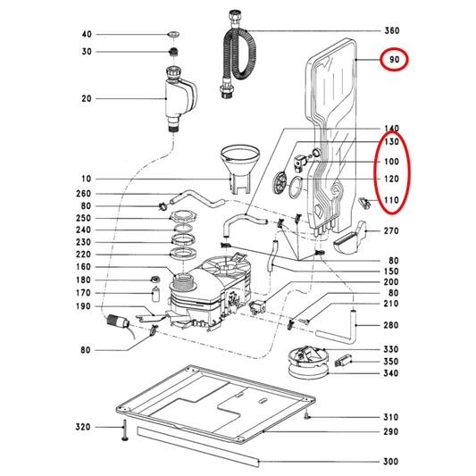 5457212 Miele Dishwasher Water Intake - 5312660