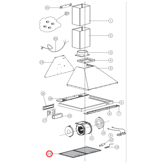 SYF353B7 Baumatic Rangehood Filter 320MM X 308MM