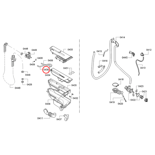 00705930 Bosch, Siemens Washing Machine Hose