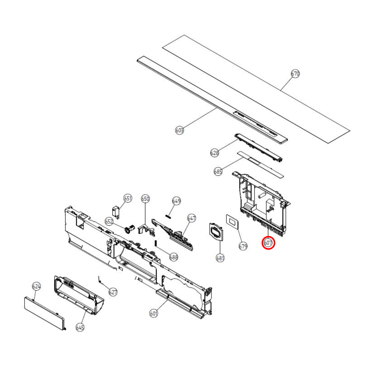 494012 Asko Dishwasher PCB Control Unit