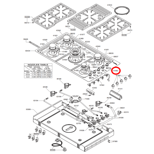 694975932 Smeg Cooktop Knob