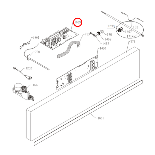798792 Asko Oven PCB Control Unit