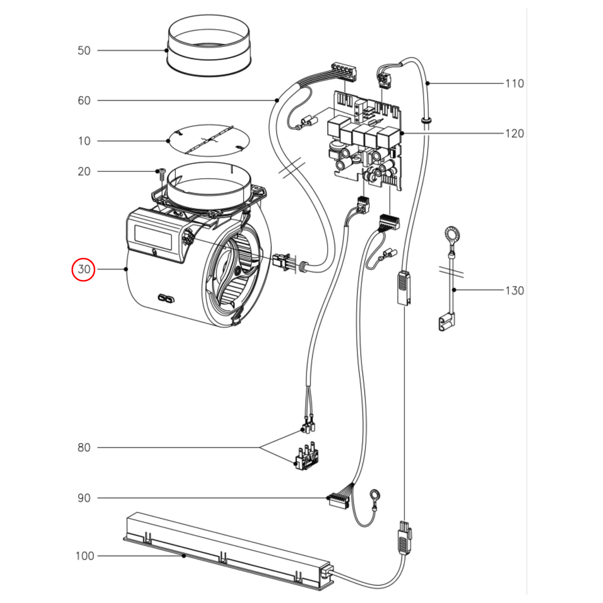 8265311 Miele Rangehood Fan Motor - 8265310