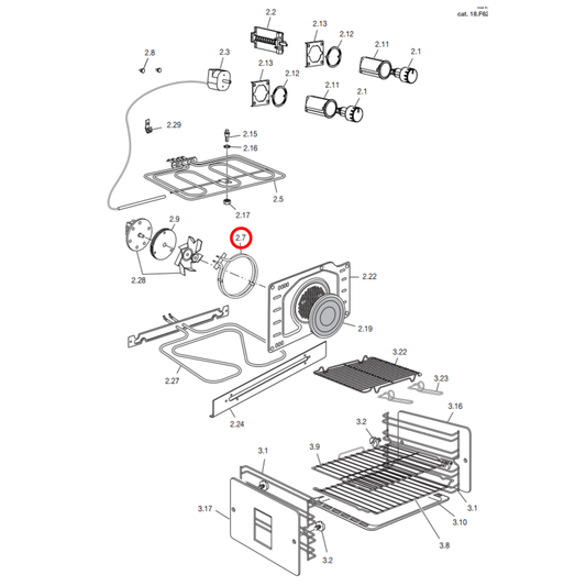 COK108DL DeLonghi, Fisher & Paykel Oven Heating Element 1300W - 062133004, SE359