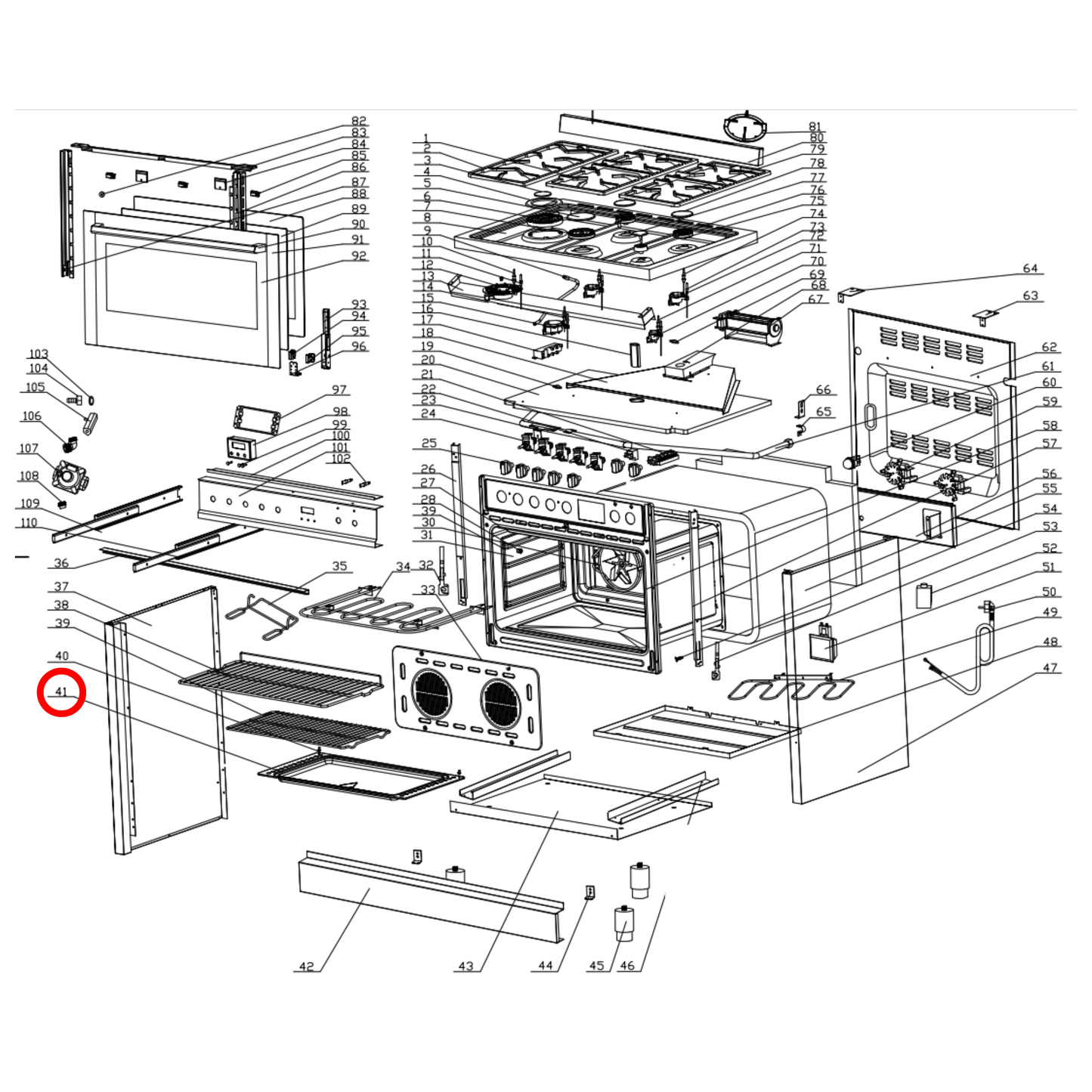 30304200001 Technika Oven Baking Tray - 33224007