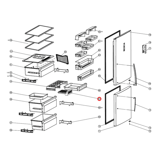 K1476106 Hisense Fridge Ice Tray