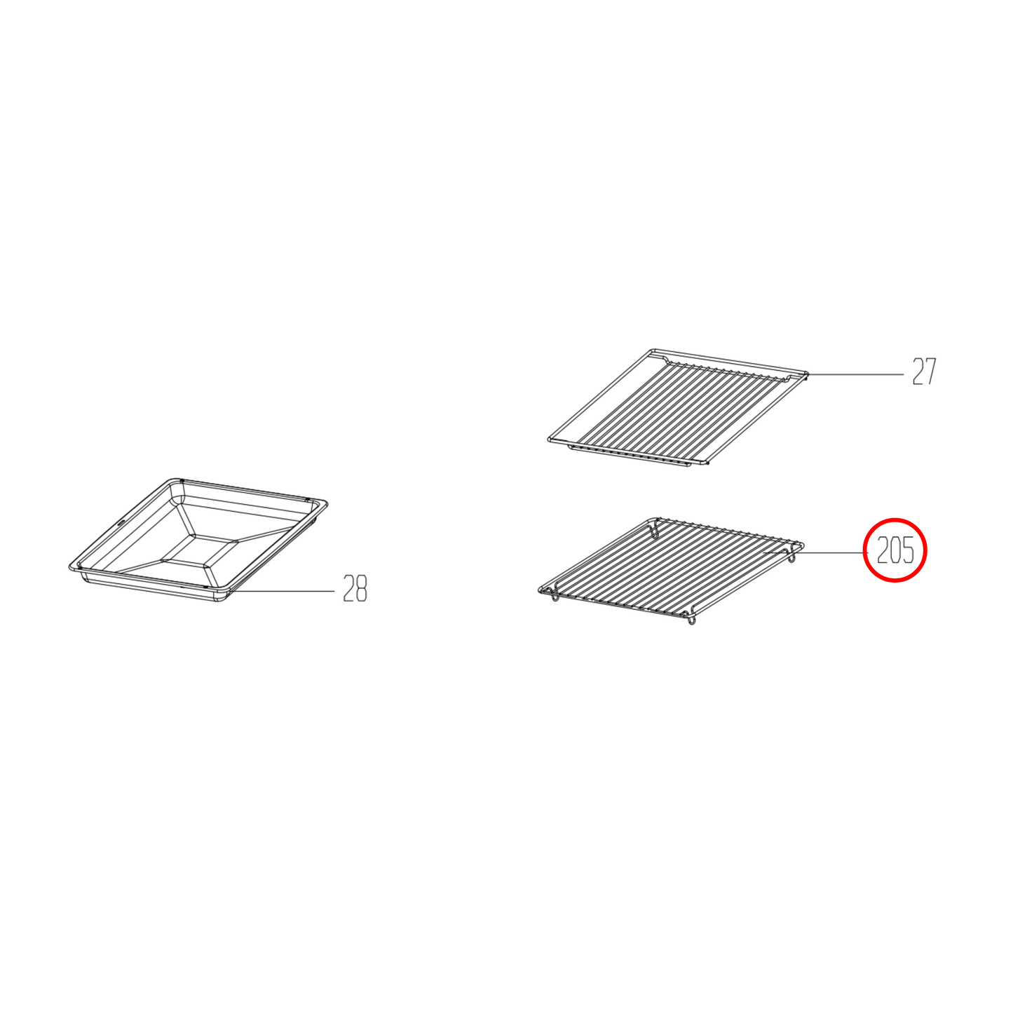 240440119 Beko, Euromaid Oven Grill Wire For Tray