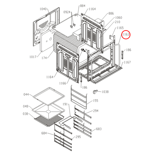 687065 Asko Oven Door Seal