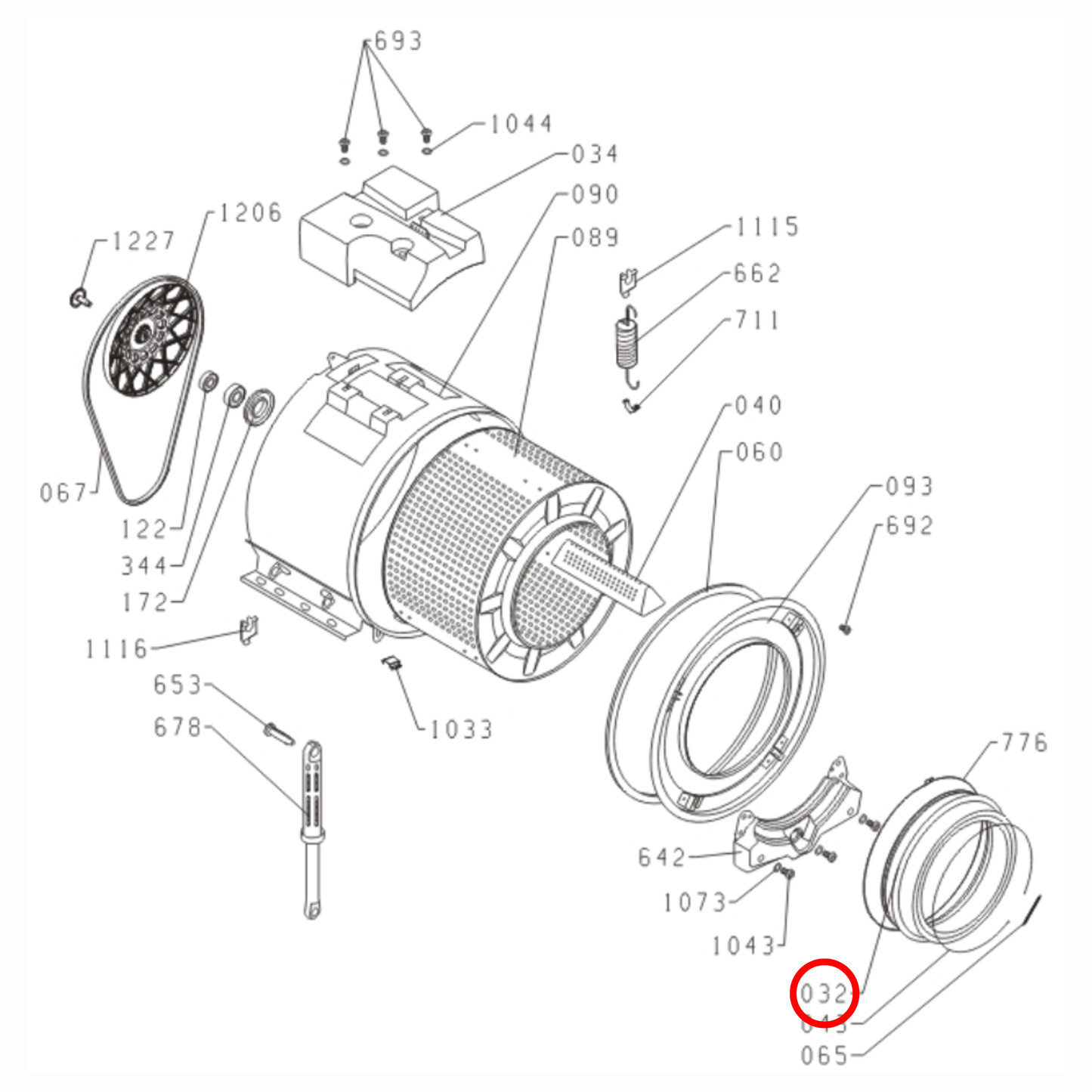 249240 Asko, Gorenje Washing Machine Door Seal