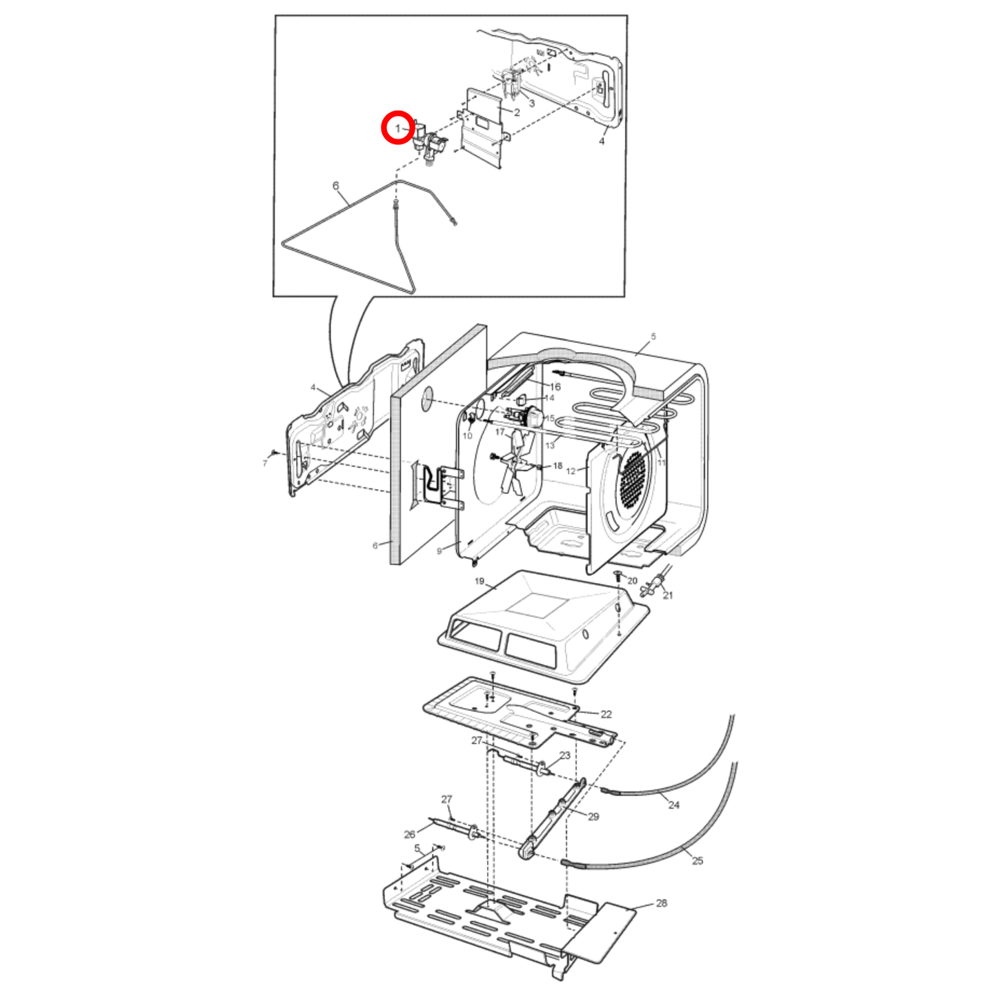 8588078784010 Westinghouse Gas Oven Solenoid Valve - 807878401