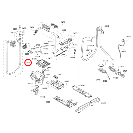 11025727 Bosch Washing Machine Aquastop Hose With Inlet Valve Assembly 1.5M - 11019387, 11014317