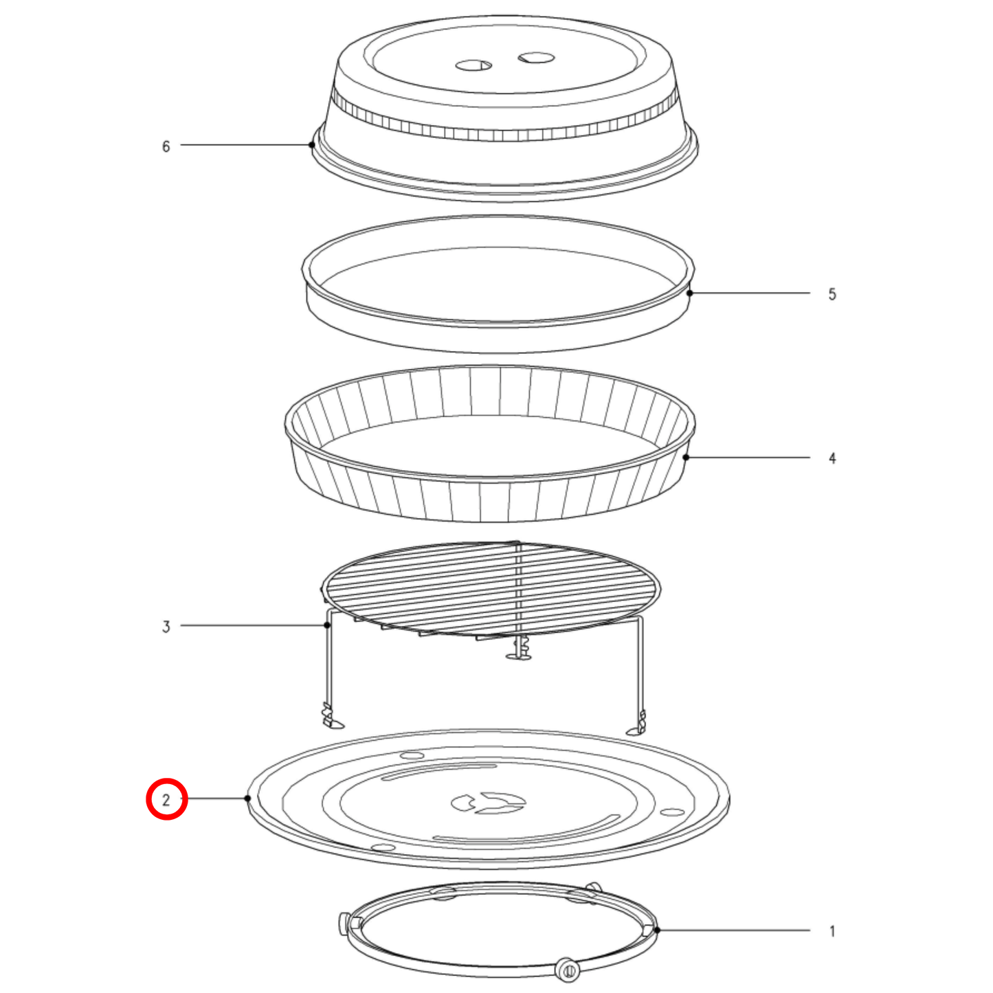 6636771 Miele Microwave Turntable Glass Plate Diameter 325MM - 6636770