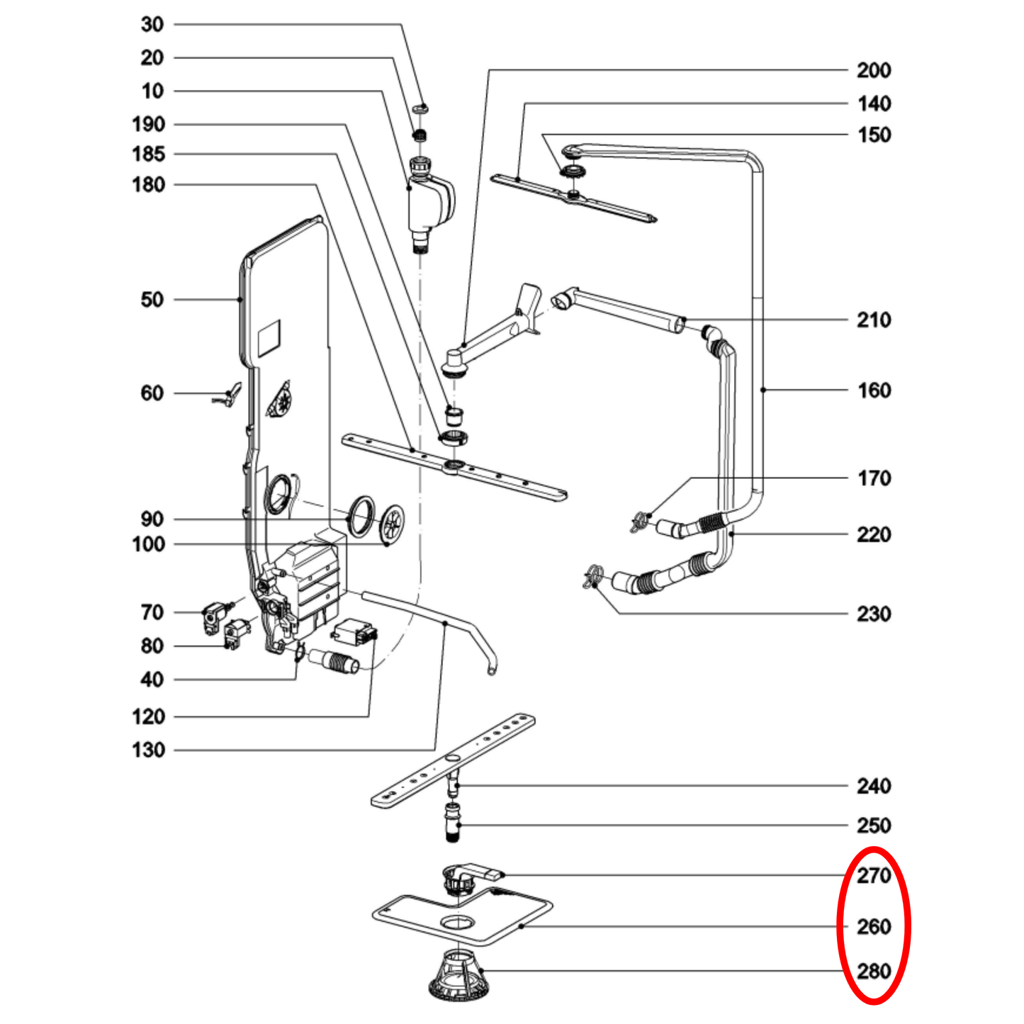09632790 Miele Dishwasher Filter Plate Assembly - 9632790