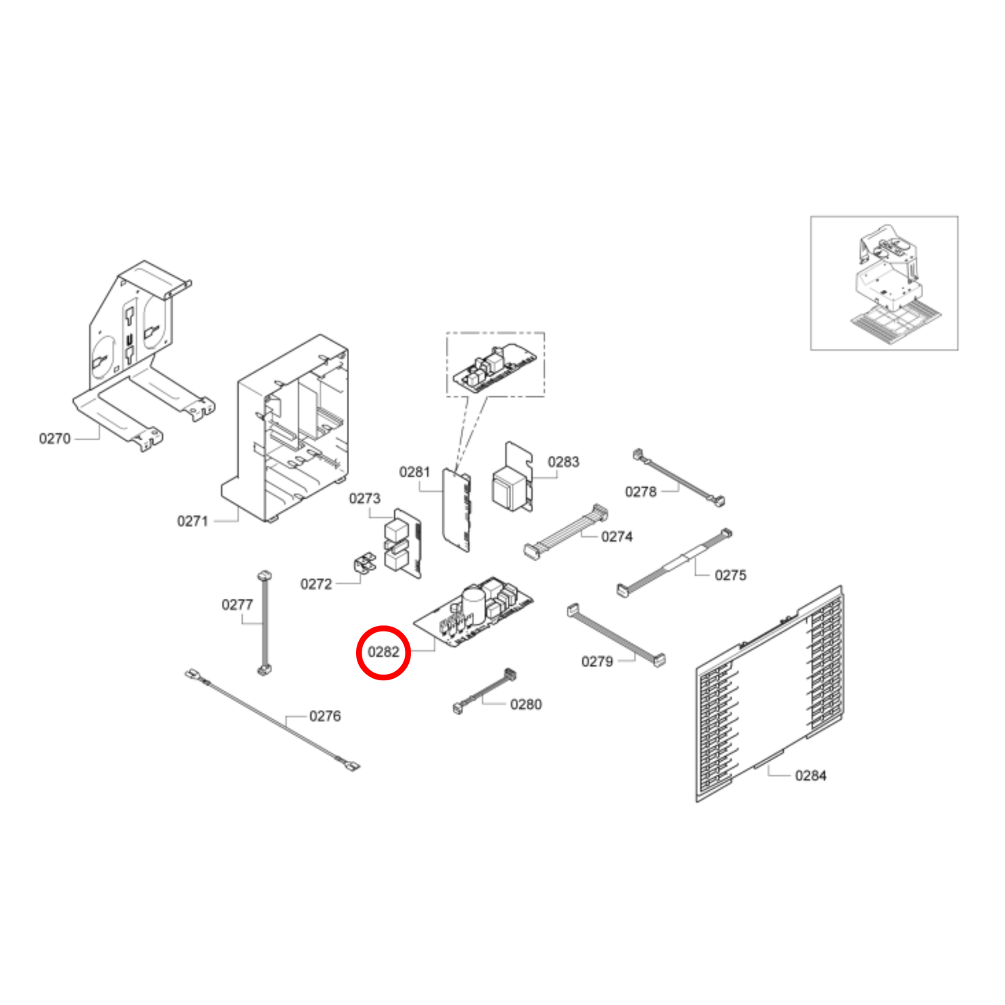 00754233 Bosch, Siemens Rangehood PCB Control Unit