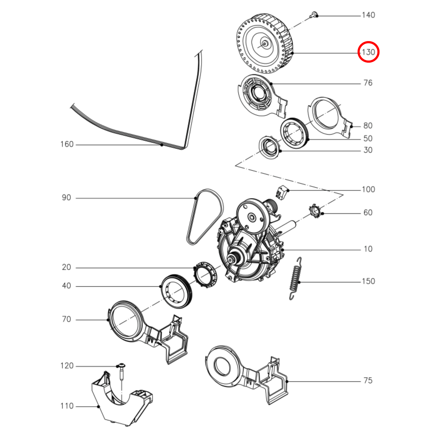9327720 Miele Dryer Fan Impeller