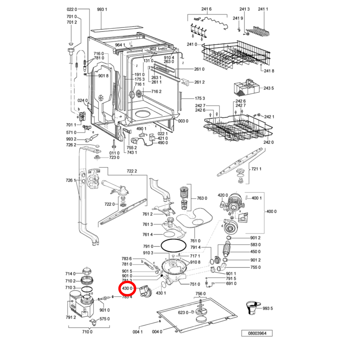 481236018558 Ariston, Whirlpool Dishwasher Drain Pump - C00311158