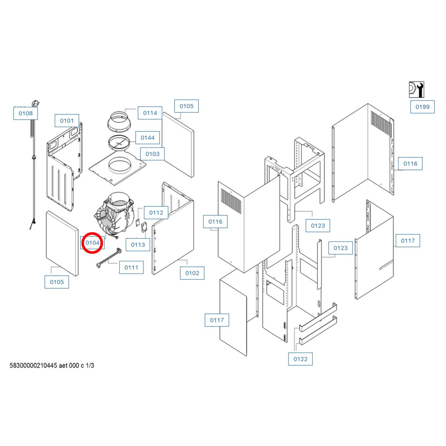 11022538 Bosch, Gaggenau Rangehood Fan Motor - 00790054