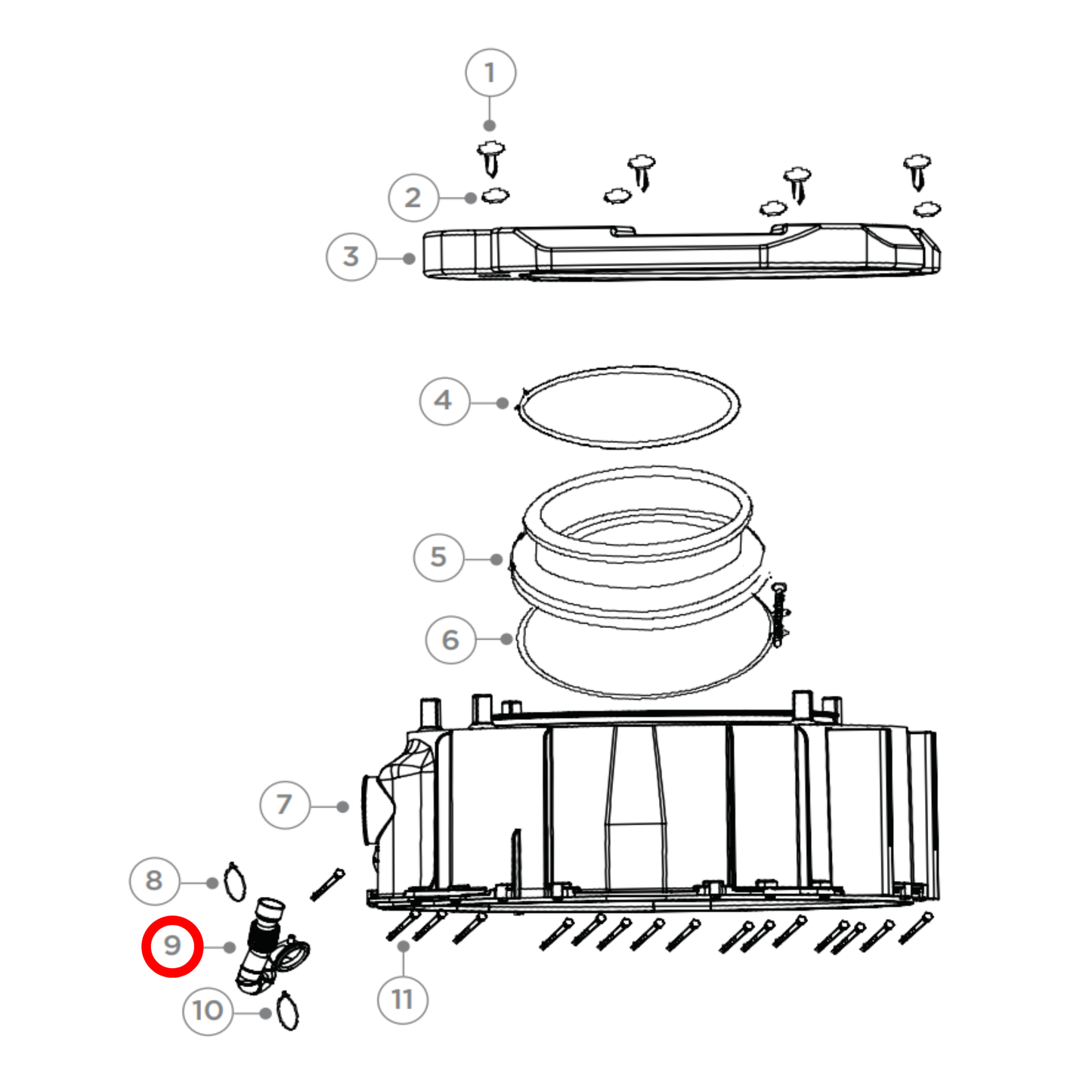 H0020301124 Fisher & Paykel, Haier Washing Machine Connector Hose