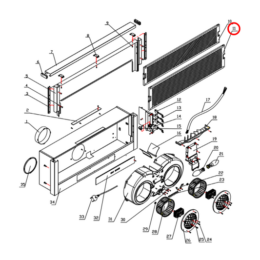 4055913737 Westinghouse Rangehood Filter Single - TF92011, E653090, 02825273