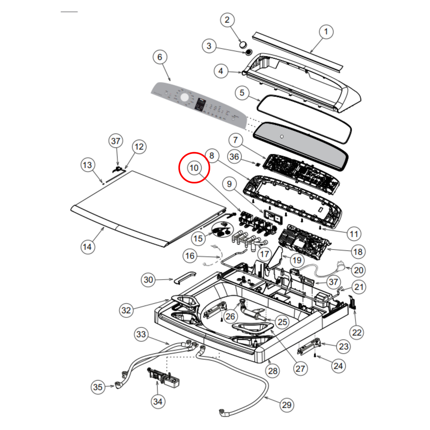 424887P Fisher & Paykel Top Load Washing Machine Inlet Valve - 424137P