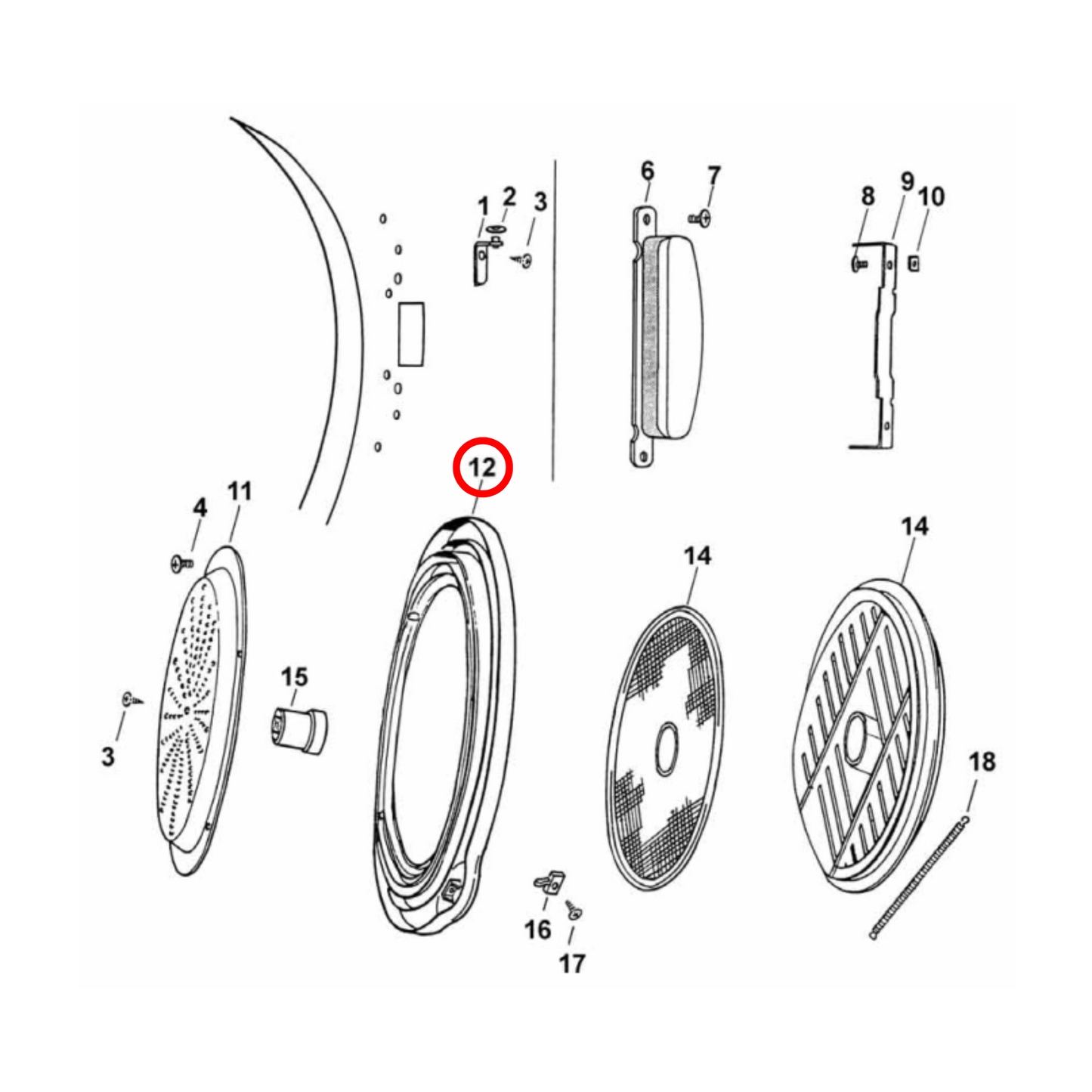 427420P Fisher & Paykel Dryer Door Front Frame Sub Assembly - 427078