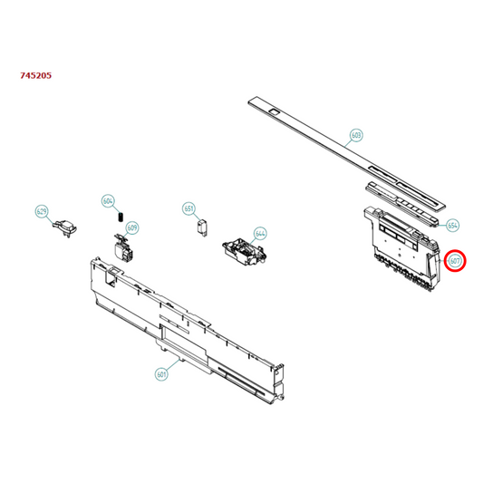 445809 Asko Dishwasher PCB Control Unit Interval Fan
