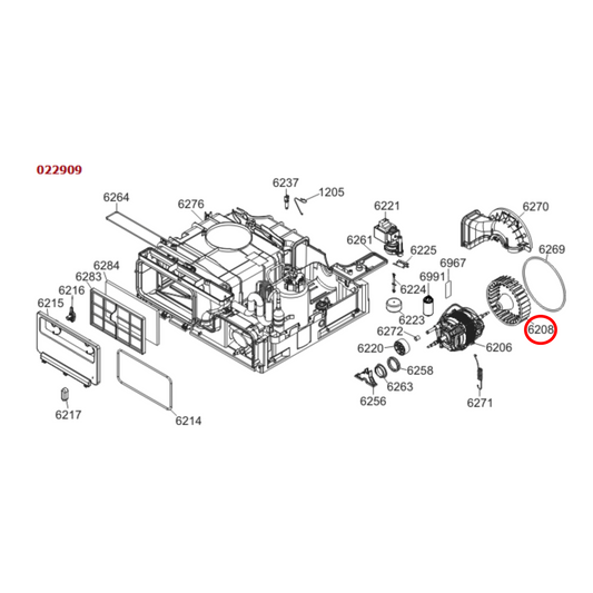 464564 Asko Tumble Dryer, Washing Machine Fan Wheel External Heat Pump