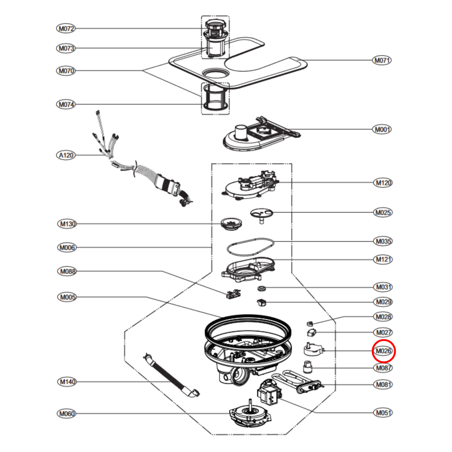 4681ED3001E LG Dishwasher AC Step Motor
