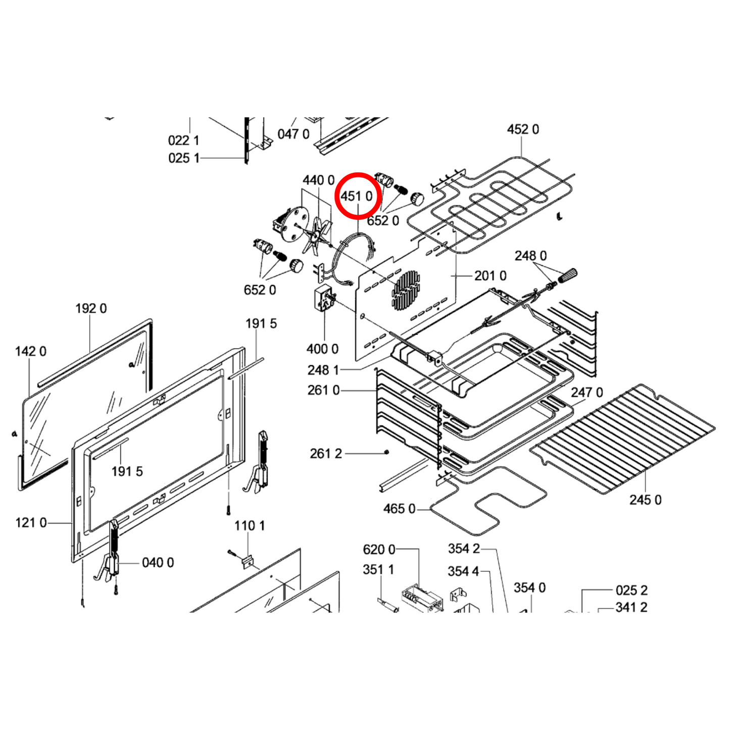 481225928839 Blanco, Technika, Venini, Whirlpool Oven Fan Forced Element 2300W