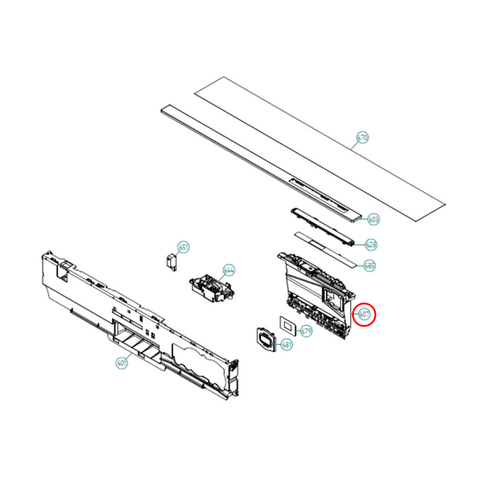 489050 Asko Dishwasher Control Unit PCB Board Assembly