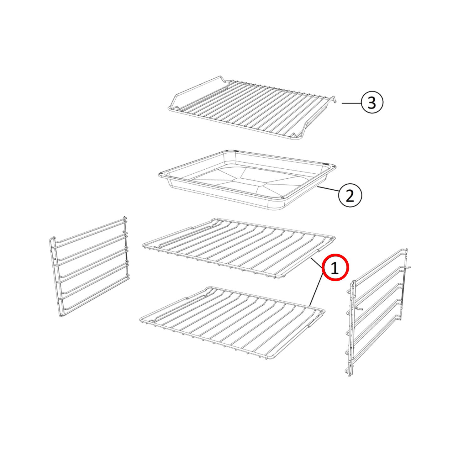 4055549770 Westinghouse Oven Wire Rack - A17682301