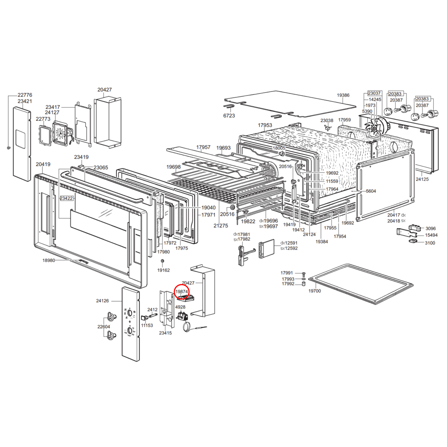 811730204 Smeg Oven Selector Switch - 811730102