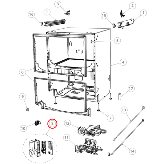 519325P Fisher & Paykel Dishwasher Motor Control Module - 510686P
