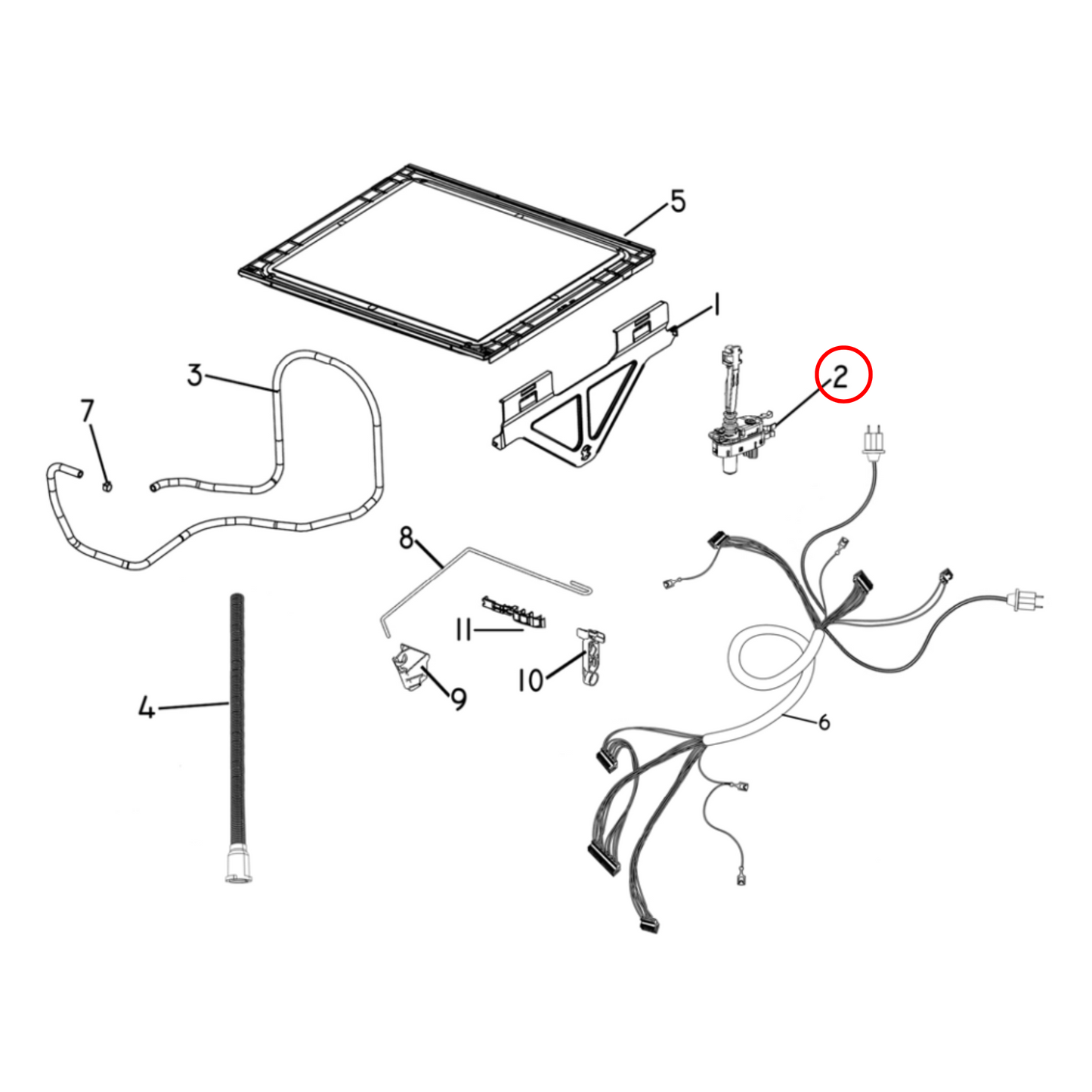 522085 Fisher & Paykel Dishwasher Lid Actuators Kit Pack of 2