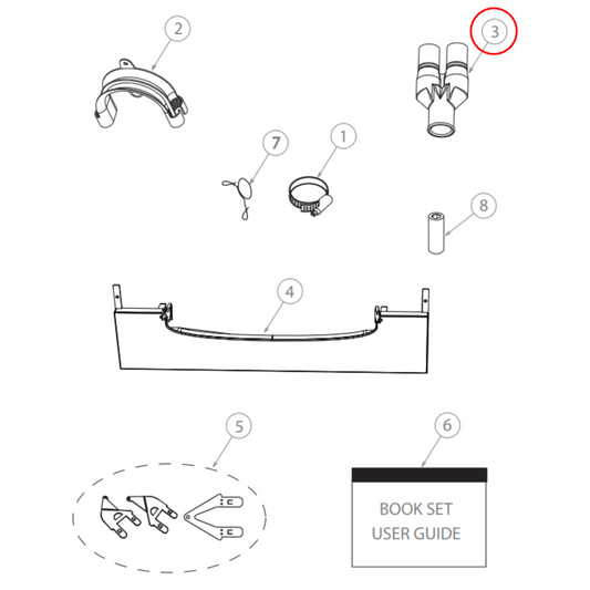 525067 Fisher & Paykel Dishwasher Drain Hose Connector Y
