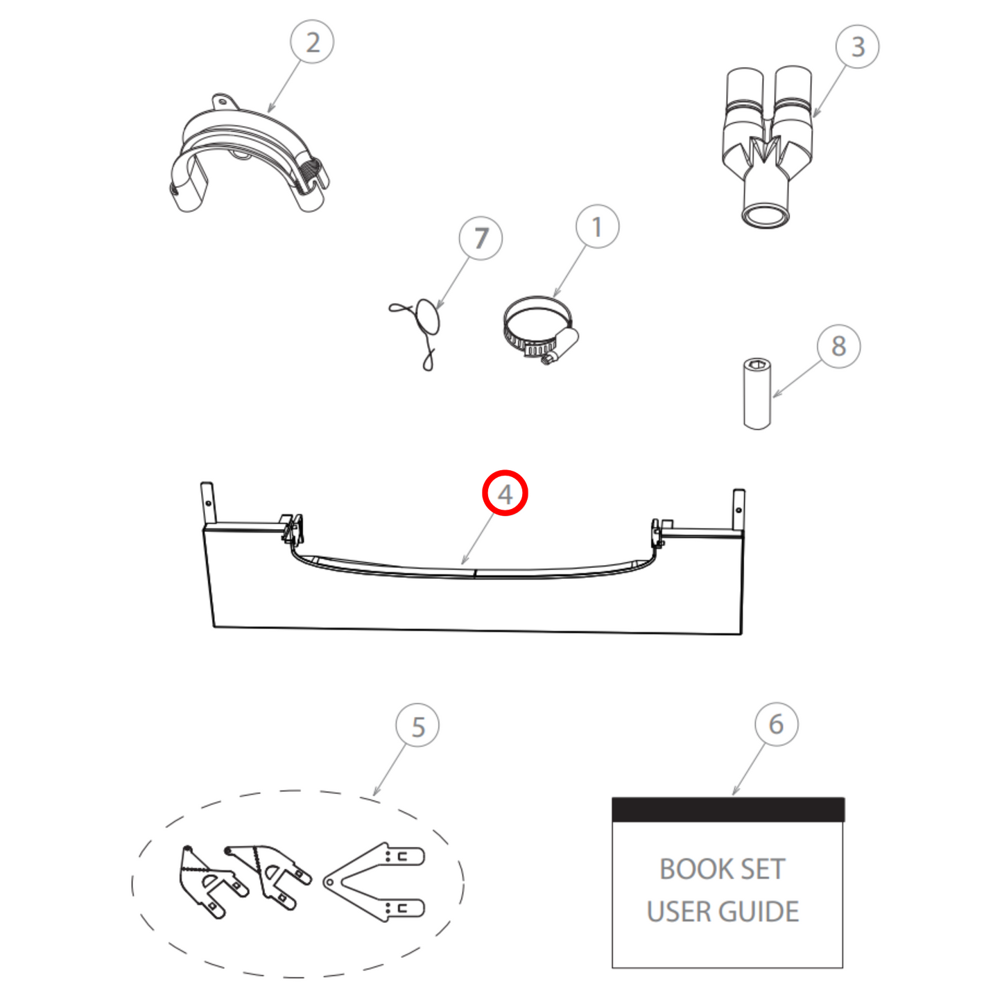 527108 Fisher & Paykel Dishwasher Kit Kickstrip Silver
