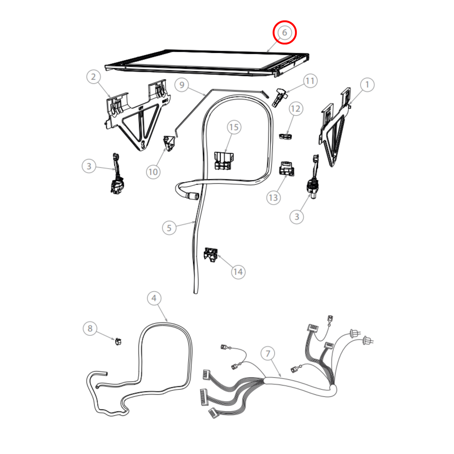529964P Fisher & Paykel Dishwasher Lid Assembly